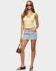 EDIKTED Beah Ribbed Knit V-Neck Top image number 5