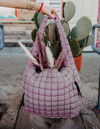 KATYDID Oversized Quilted Hobo Tote Bag Alternative Image