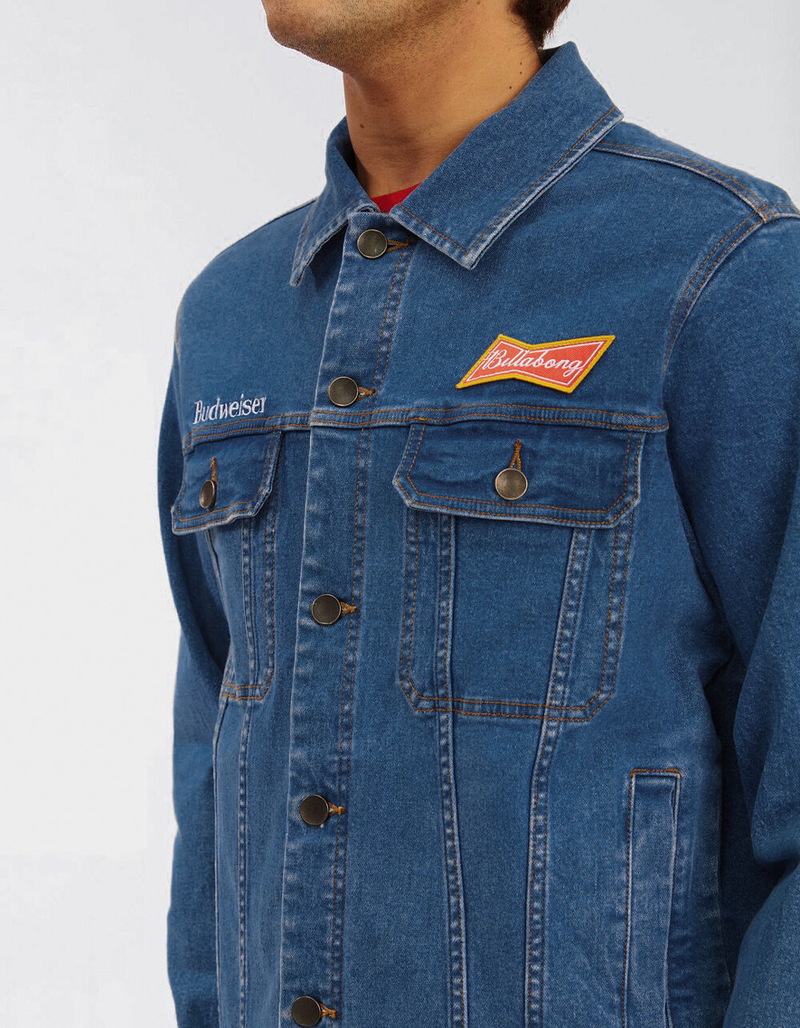 BILLABONG X Budweiser Mens Denim Jacket image number 5