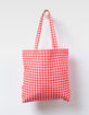 MONCHHICHI Gingham Tote Bag image number 5