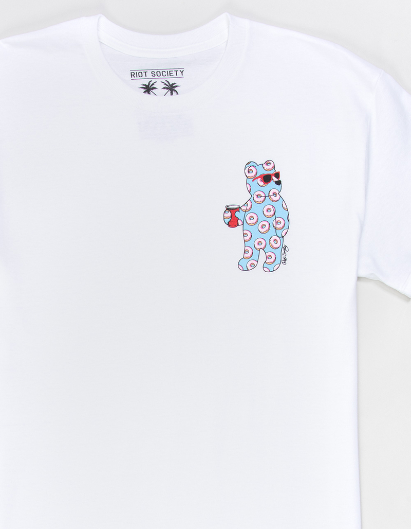 RIOT SOCIETY Riot Bear Donuts Mens Tee image number 1