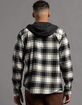 RSQ Mens Plaid Hooded Flannel image number 5
