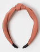 FULL TILT Solid Satin Knotted Headband image number 1
