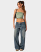 EDIKTED Lace Patchwork Womens Tube Top image number 3