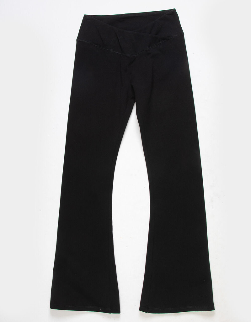 FULL TILT Crossover Girls Flare Leggings image number 1