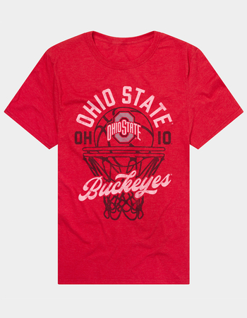 THE OHIO STATE UNIVERSITY Buckeyes Script Basketball Hoop Mens Tee Primary Image