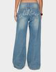 EDIKTED Graphic Vintage Washed Low Rise Jeans image number 2