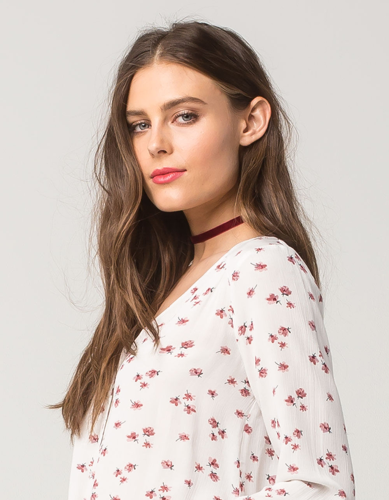 FULL TILT 3 Pack Skinny Velvet Chokers image number 1