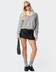 EDIKTED Triple Belt Faux Leather Mini Skort image number 2