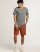 RSQ Mens Mid Length  9" Chino Shorts image number 2