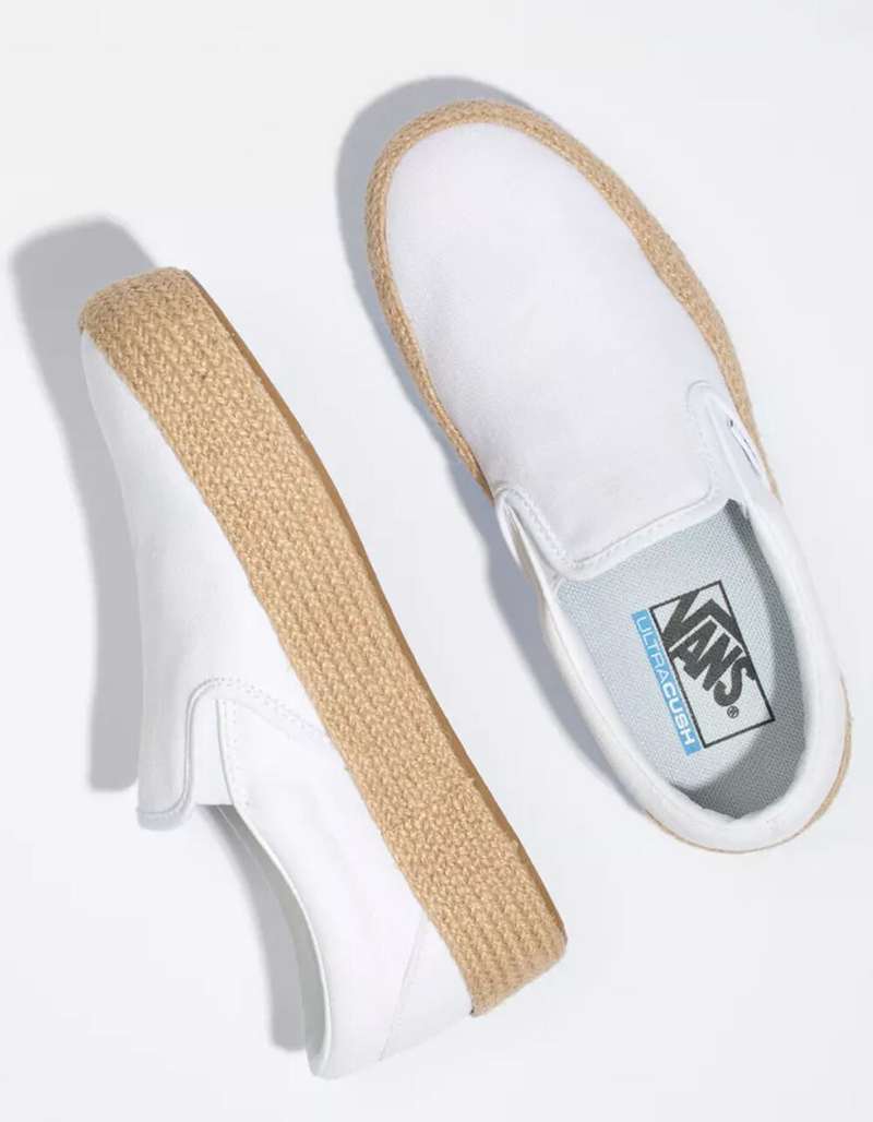 VANS Linen Slip-On Platform Espadrille SF Womens Shoes image number 2