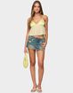 EDIKTED Krisa Sheer Chiffon Babydoll Top image number 5