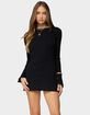 EDIKTED Isabel Backless Ribbed Knit Mini Dress image number 1
