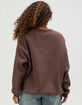 RSQ Womens Hibiscus Embroidered Crewneck Sweatshirt image number 4