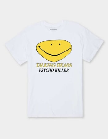TALKING HEADS Psycho Smile Unisex Tee Primary Image