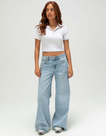 NIKE Sportswear Essential Womens Crop Polo Shirt Alternative Image