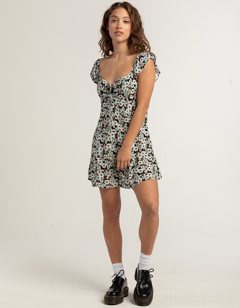 TIMING Tie Front Womens Romper image number 3