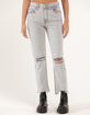 DAZE DENIM Womens High Rise Straight Up Jeans image number 2