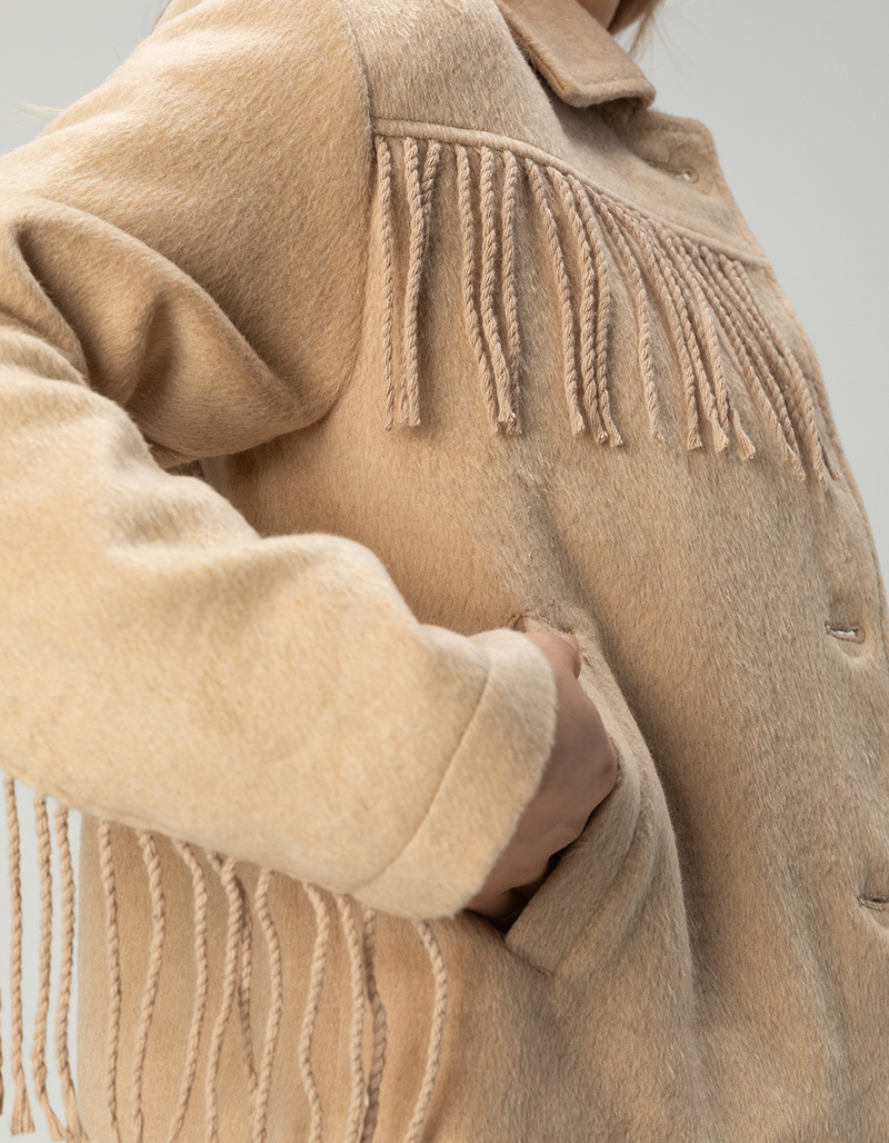RSQ Womens Fringe Shacket image number 3