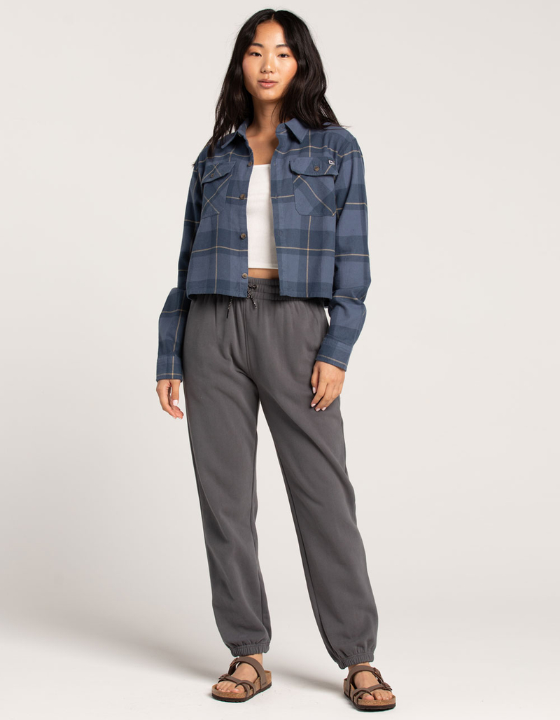 SALTY CREW Stay Golden Womens Crop Flannel image number 3