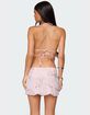 EDIKTED Nelley Backless Beaded Sequin Chiffon Top image number 4