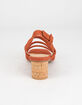 MI.IM Zoey Strappy Cork Womens Coral Block Heels image number 4