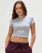 BOZZOLO Womens Cropped Tee image number 1