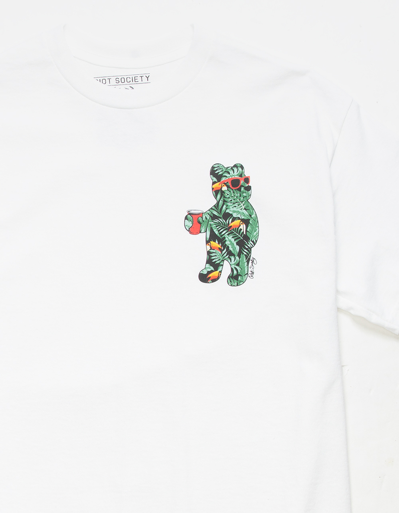 RIOT SOCIETY Toucan Paradise Bear Mens Tee image number 1