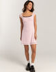 RSQ Womens Mesh Rosette Babydoll Dress image number 3