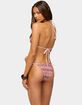 EDIKTED Alayna Zigzag Triangle Bikini Top image number 3