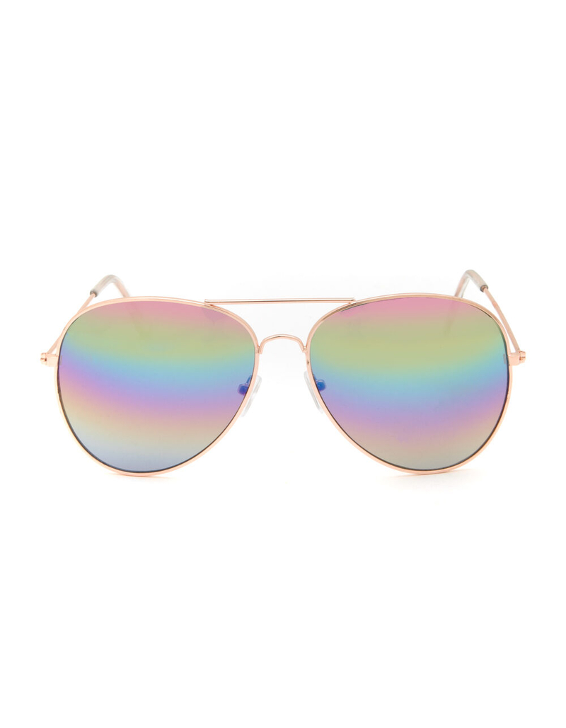 Rainbow Aviator Sunglasses image number 1