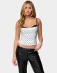 EDIKTED Polka Dot Layered Lacey Bra Corset image number 1