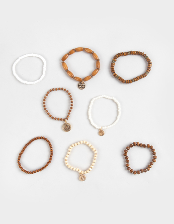 FULL TILT 8 Pack Coin/Beaded Bracelets Alternative Image