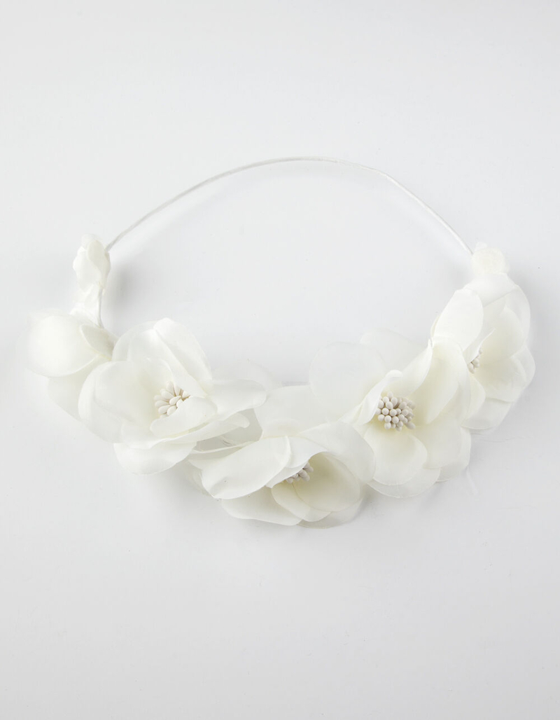 FULL TILT Large Ivory Flower Crown image number 0