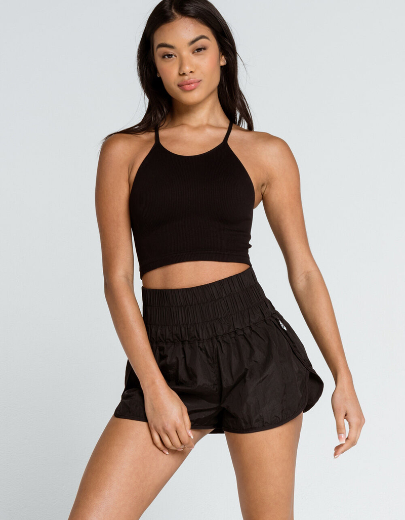 FREE PEOPLE FP Movement The Way Home Womens Black Shorts image number 0