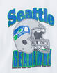 JUNK FOOD Seattle Seahawks Throwback Helmet Womens Boyfriend Tee image number 2