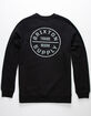 BRIXTON Oath Crew Mens Sweatshirt image number 1