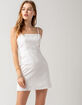 SKY AND SPARROW Eyelet Open Back Slip Dress image number 1