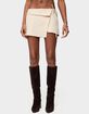 EDIKTED Selena Asymmetric Wrap Mini Skirt image number 1