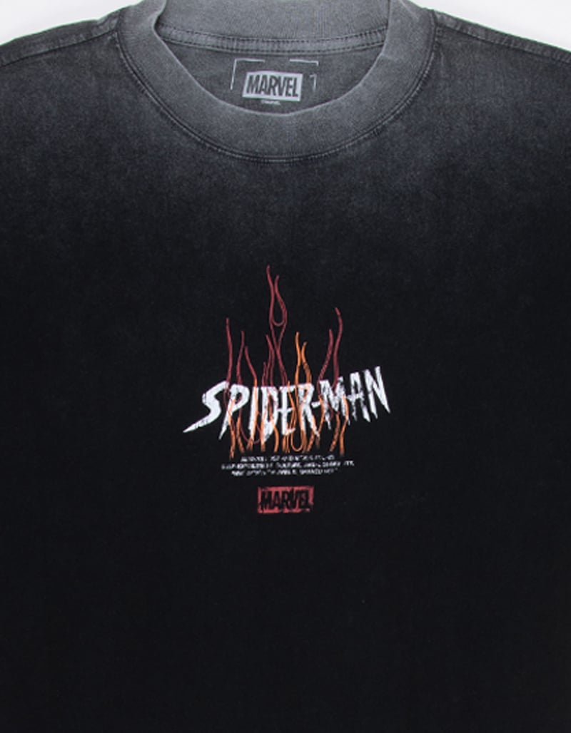CVLA x Marvel Spider-Man Flames Mens Boxy Tee image number 4
