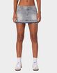 EDIKTED Priyanka Distressed Denim Mini Skirt image number 1