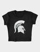 MICHIGAN STATE UNIVERSITY Distressed Primary Logo Womens Baby Rib Tee image number 4