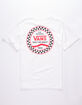 VANS Checkered Side Stripe White Boys T-Shirt image number 1