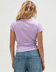 FULL TILT Orchid Womens Baby Tee image number 4