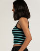 DICKIES Stripe Rib Knit Womens Tank Top image number 3