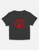 STRANGER THINGS Hellfire Club Glow Womens Baby Tee image number 1