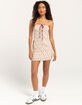 FULL TILT Halter Texture Womens Bodycon Dress image number 2