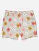 RSQ Mens Drawn Flowers 5" Swim Shorts image number 7