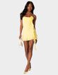 EDIKTED Thalia Flower Pin Ruffle Mini Dress image number 1