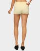 EDIKTED Lorie Mid Rise Ribbed Knit Shorts image number 3